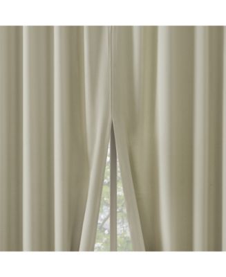 Sun Zero Aria Magnetic Closure Theater Grade 100 Blackout Back Tab Curtains Pair In Chocolate Brown