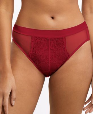One Smooth U Perfectly Pretty Lace Mesh Hi Cut DFLCHC