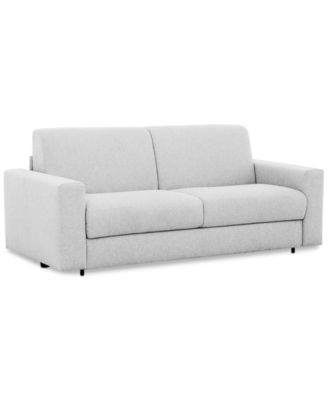Shop Stearns & Foster Giotto Fabric Stearns Foster Sleeper Sofa Created For Macys In Silver