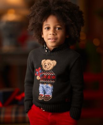 Macy's polo bear sweater best sale