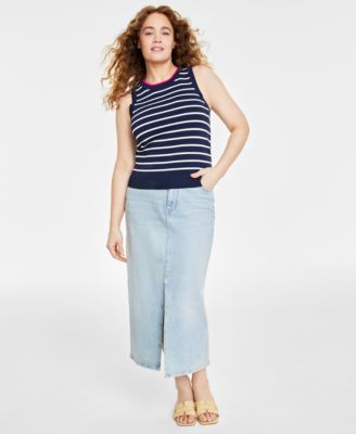 On 34th - Women's Crewneck Sleeveless Sweater Top