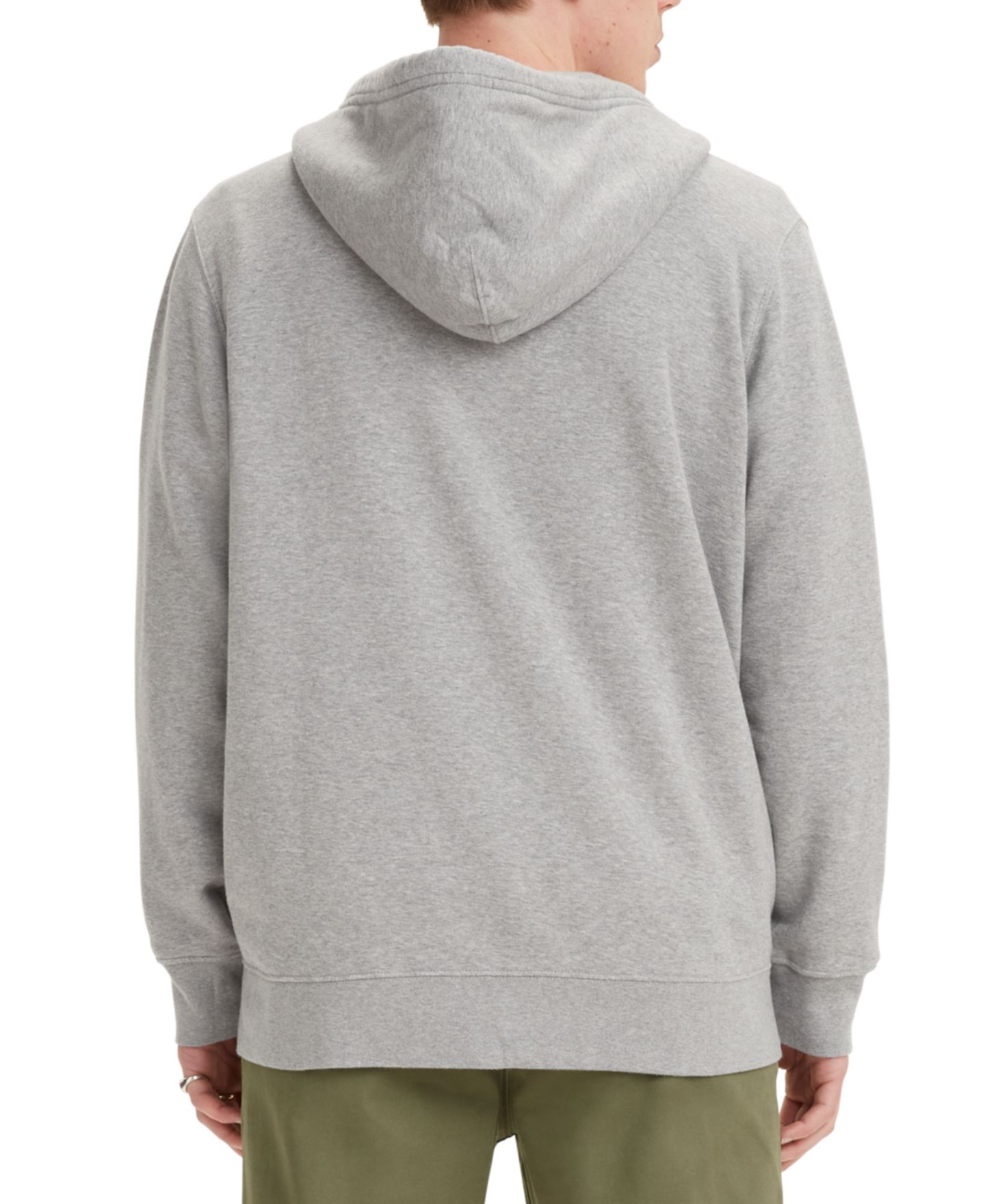 Мужское худи Levi's Non-Graphic Zip-Up Standard Fit, цвет: Серый меланжевый — фото 2