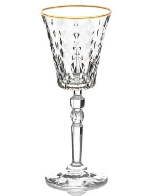 Marilyn Gold-Tone White Wine Goblets, Set of 4