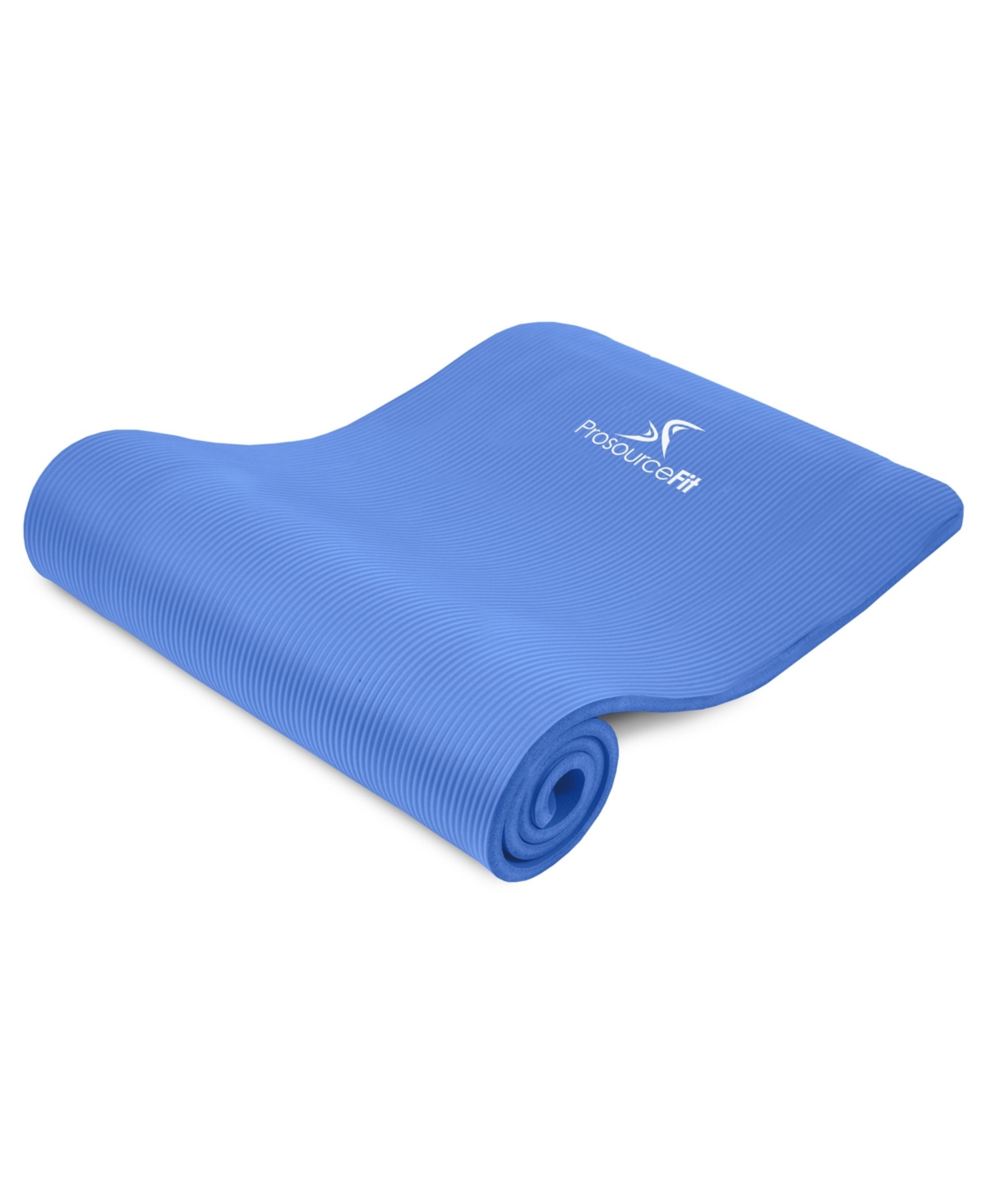 Extra Thick Yoga and Pilates Mat with Sling, 1" - Aqua