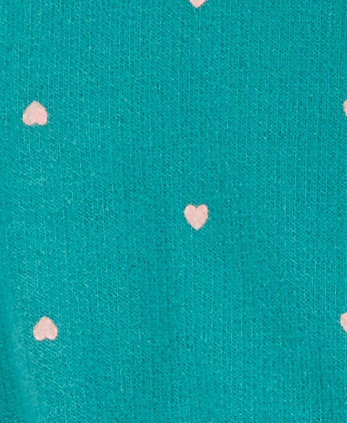 Carter's Baby Girls Cotton Little Vest, FoxPrint Bodysuit and Bow