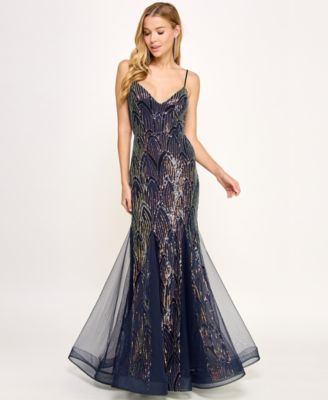 Mesh Mermaid Prom Dress