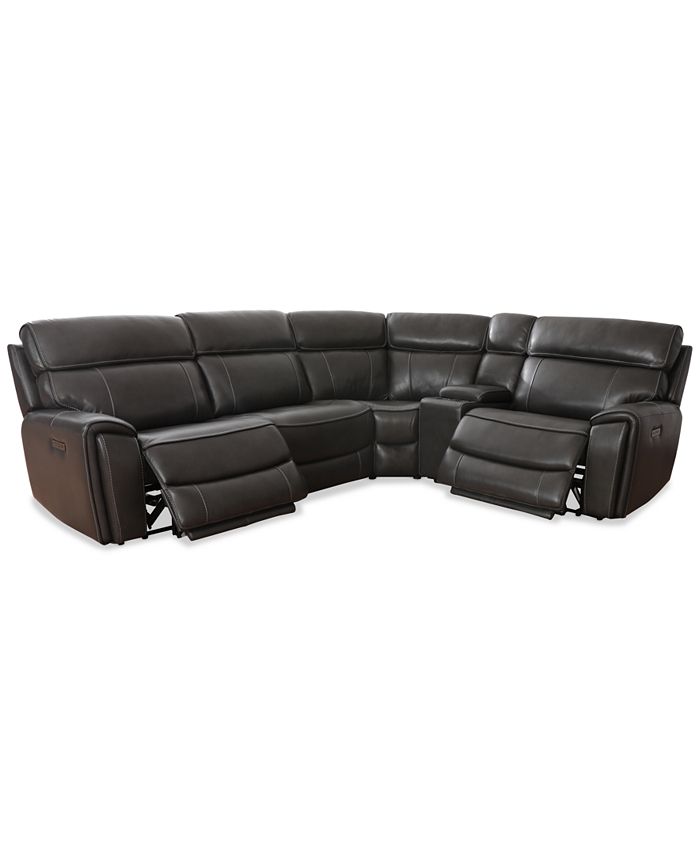 7 piece sectional sofa with recliners discount