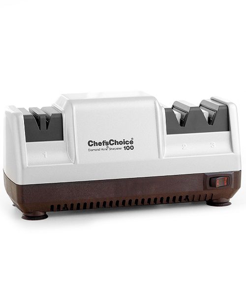 Chef Schoice Chef S Choice Electric 100 Knife Sharpener 3 Stage Platinum Reviews Cutlery Knives Kitchen Macy S