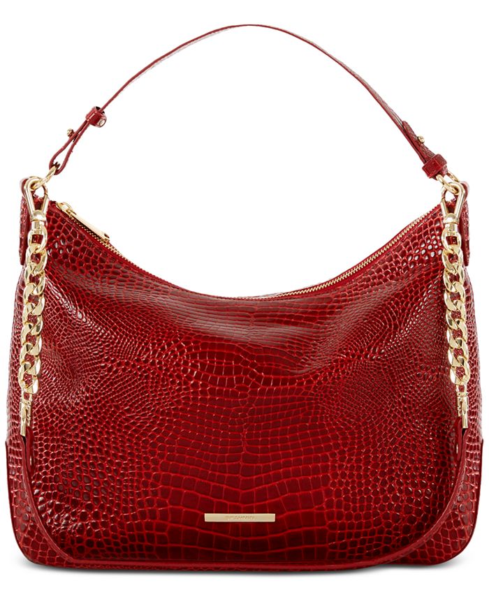 Brahmin Heather Glissandro Embossed Leather Shoulder Bag Macy s