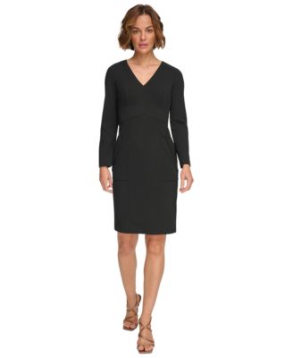 DKNY Women's V-Neck Sheath Dress - Macy's