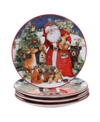 Magic of Christmas Santa 4 Piece Dinner Plate