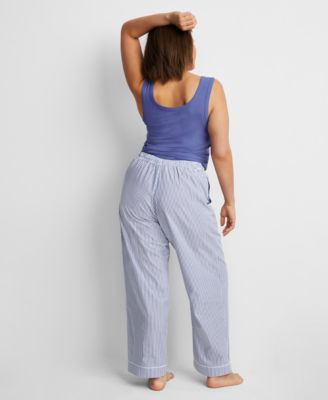 Women's Printed Poplin Pajama Pants XS-3X, Created for Macy's
