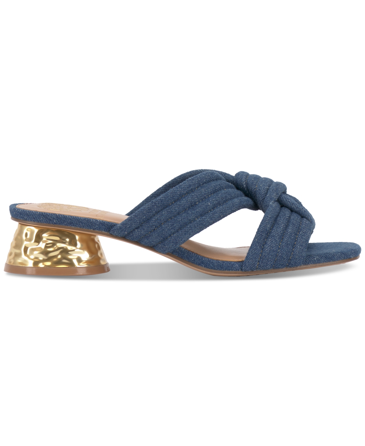 Shop Vince Camuto Women's Lomala Slip-on Dress Sandals In Light Gold