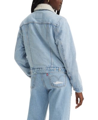 Levi's Original Sherpa Trucker Jacket - Women's - Divided Blue Xs