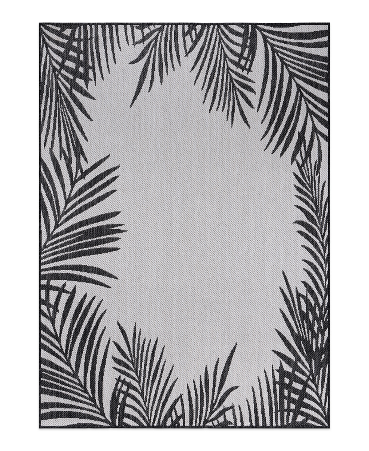 Main Street Rugs Bays Outdoor 112 5' X 7' Area Rug In Black