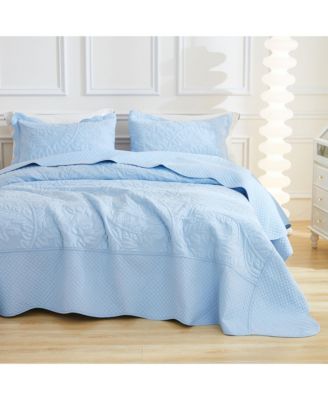 100% Cotton Oversized Bedspread Quilt Set - King