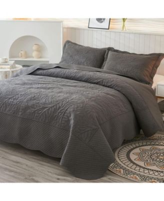100% Cotton Oversized Bedspread Quilt Set - King