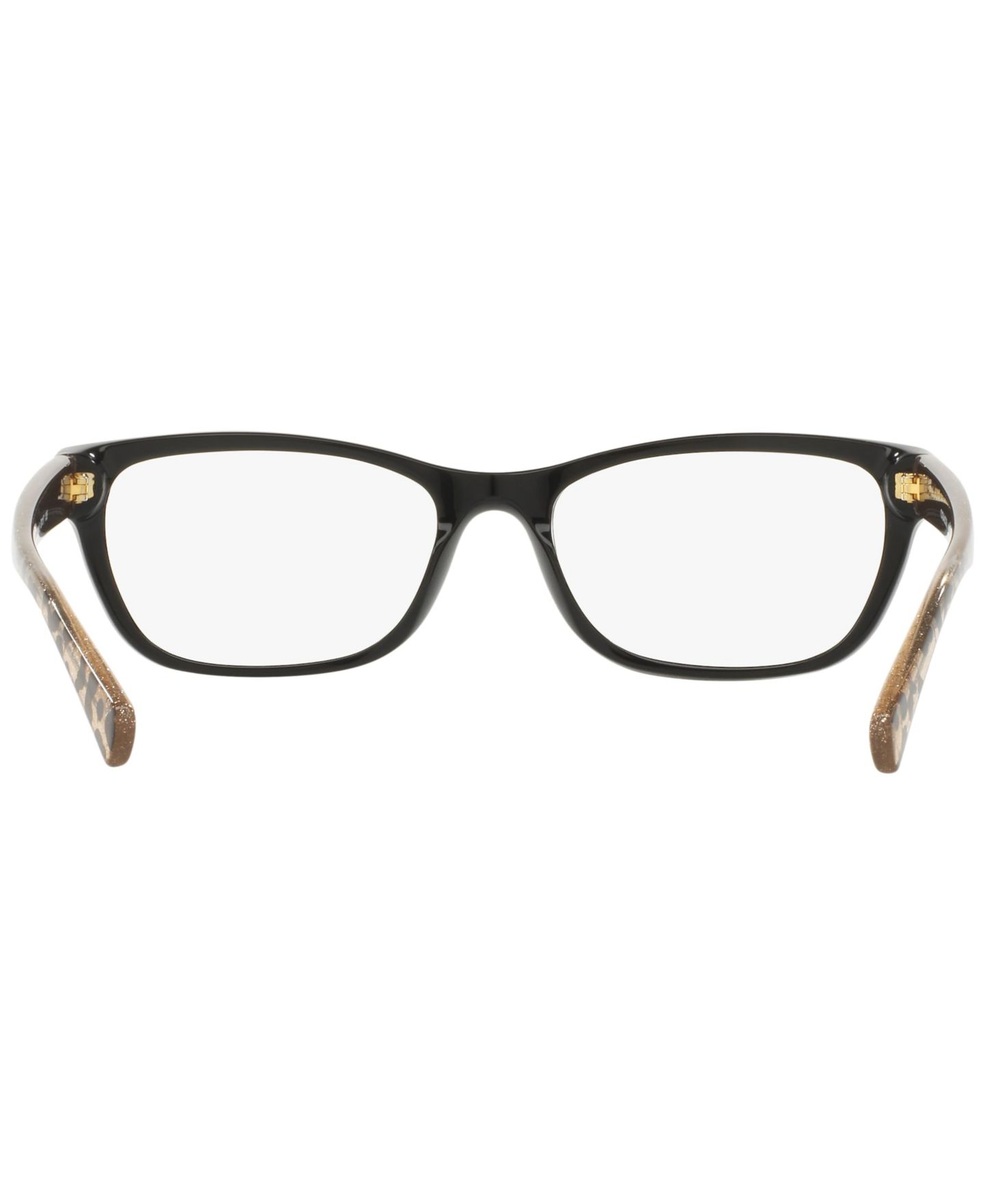 Женские очки Coach Woman Rectangle Plastic HC6082 Eyeglasses, цвет: Чёрный — фото 4