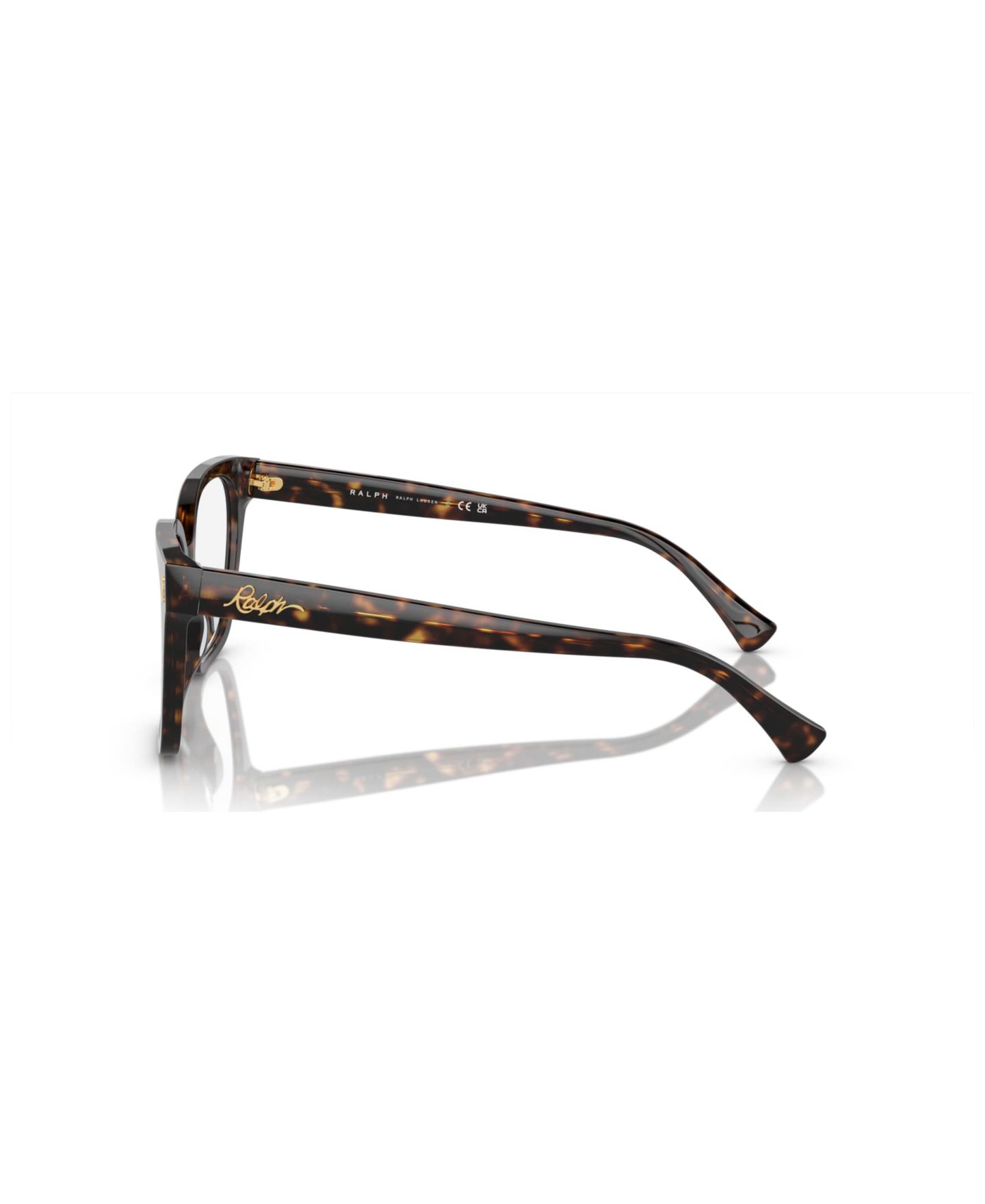 Женские очки Ralph by Ralph Lauren Ralph Woman Square Plastic RA7158U Eyeglasses, цвет: Блестящий тёмный гавана — фото 6