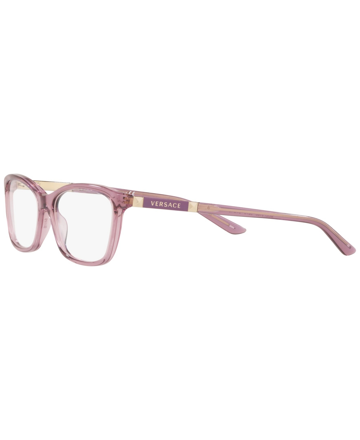 Versace Daily Heritage Ve 3186 5279 54mm Womens Butterfly Eyeglasses 54mm In Transparent Violet