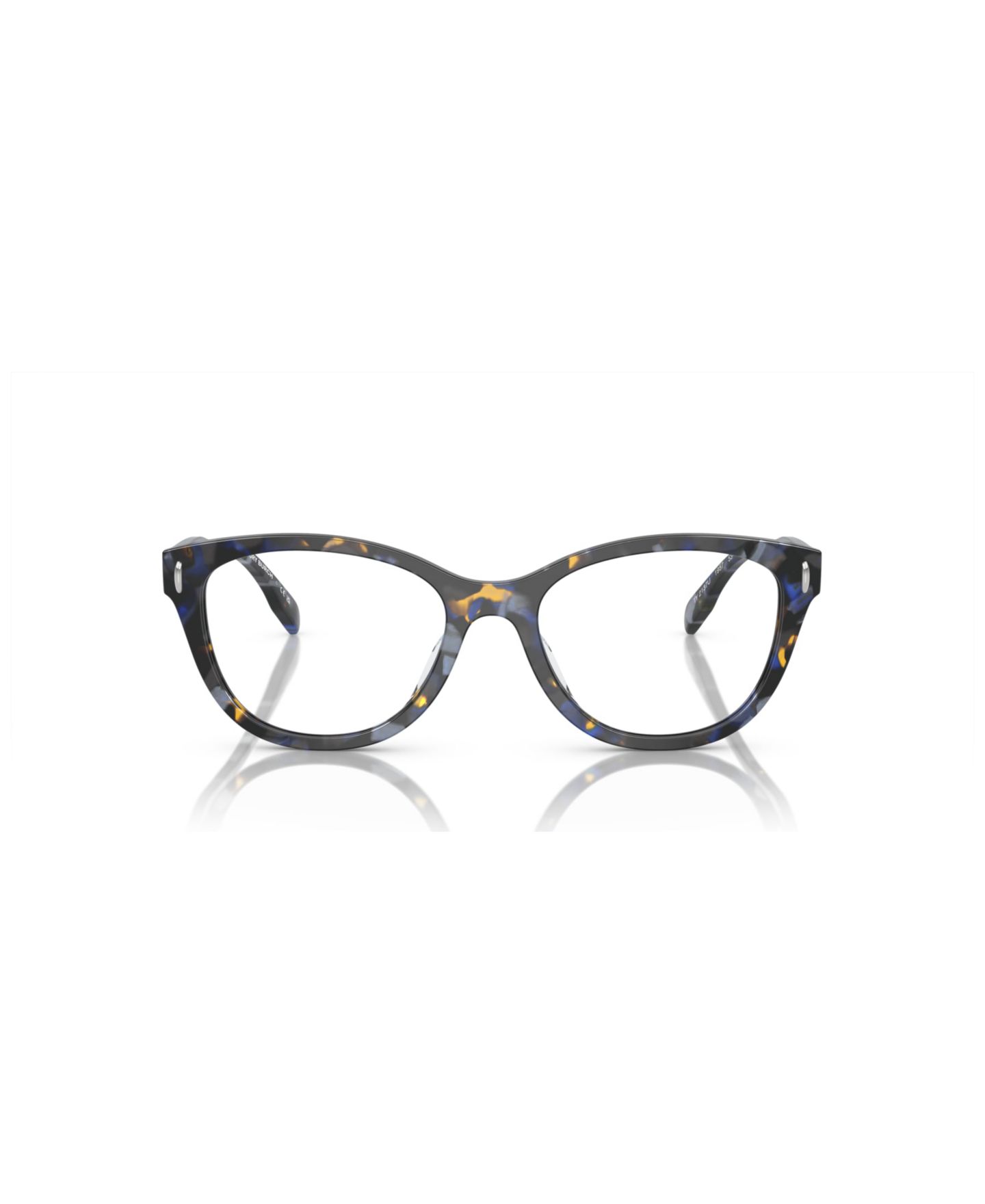 Женские очки Tory Burch Woman Pillow Plastic TY2137U Eyeglasses, цвет: Синий черепаховый — фото 3