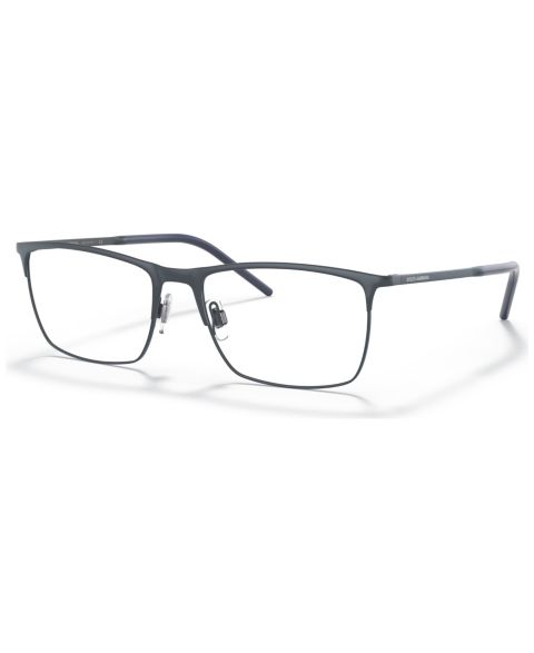 Мужские очки Dolce&Gabbana Man Rectangle Metal DG1309 Eyeglasses, цвет: Матовый тёмно-синий