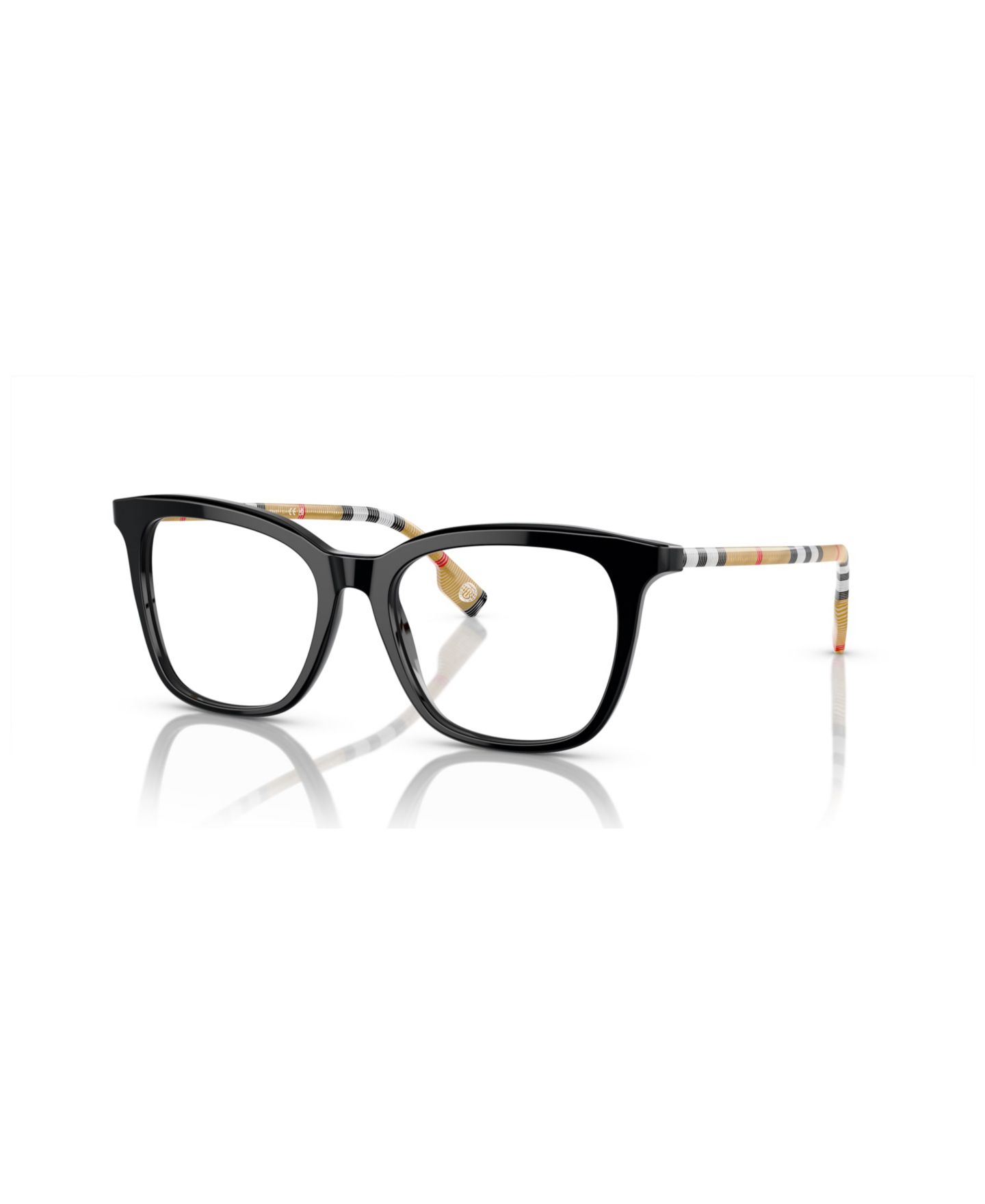 Женские очки Burberry Woman Square Plastic BE2390 Eyeglasses, цвет: Чёрный — фото 1