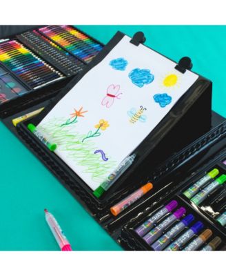 Budding Artist Pop-up Easel Doodle Color Art Set, 150 Pieces