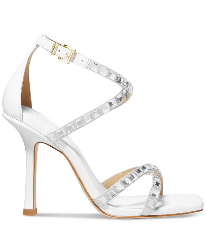 Michael Kors Women's Celia Embellished Strappy Dress Sandals - Macy's