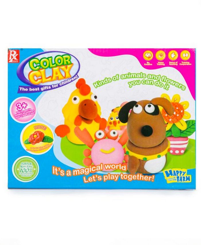 Play Baby Big Daddy Toys DIY Clay Create Happy Farm Animals Kit