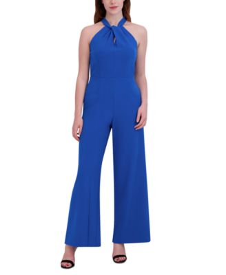 Twist-Front Halter Jumpsuit