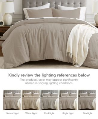 Mina Waffle Textured 2-Pc. Comforter Set, Twin/Twin XL