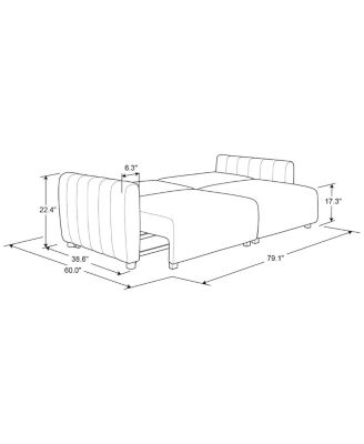 Sif 92" Convertible Sofa