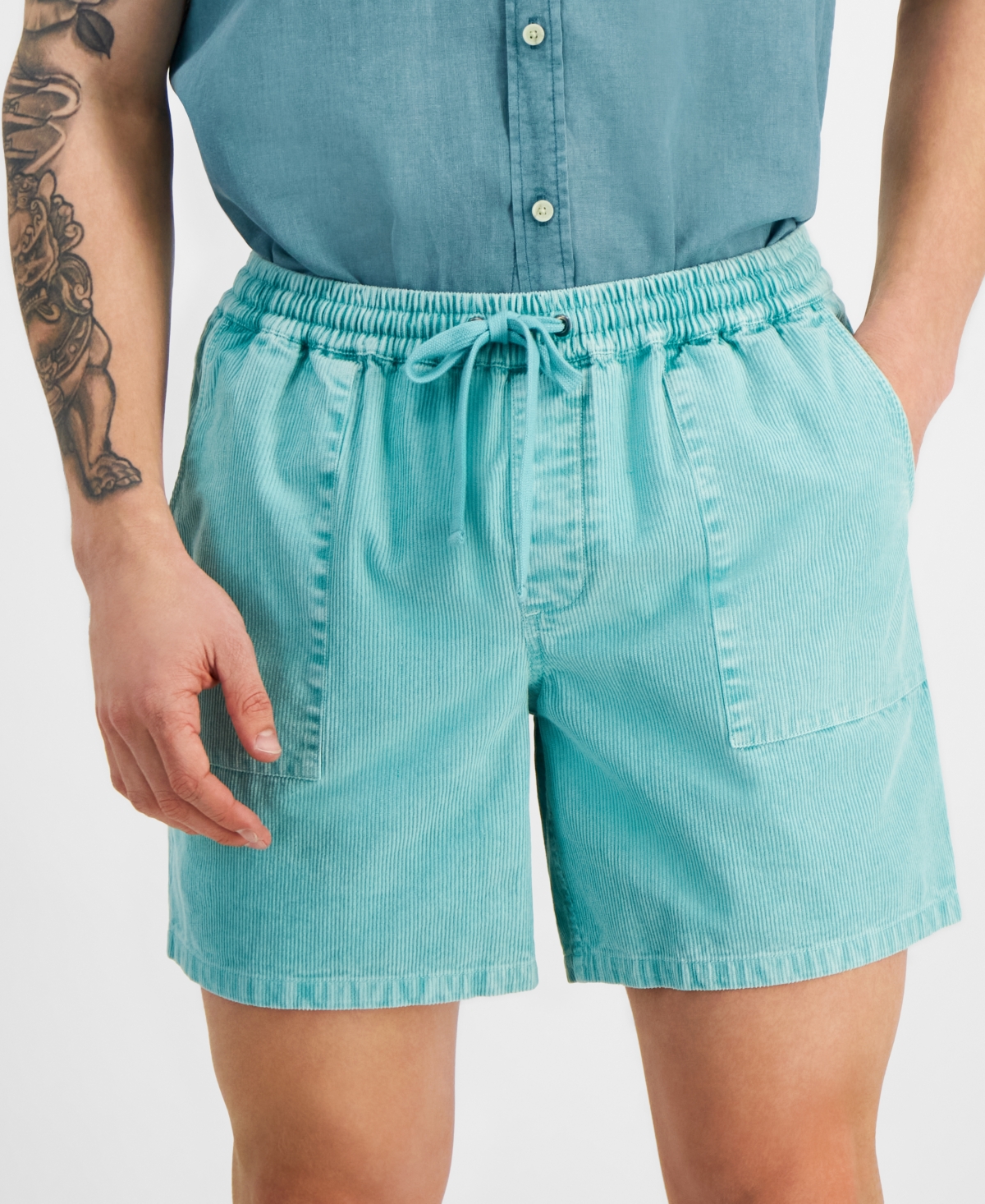 Sun + Stone Men's Josh Pull-On Corduroy Drawstring 7