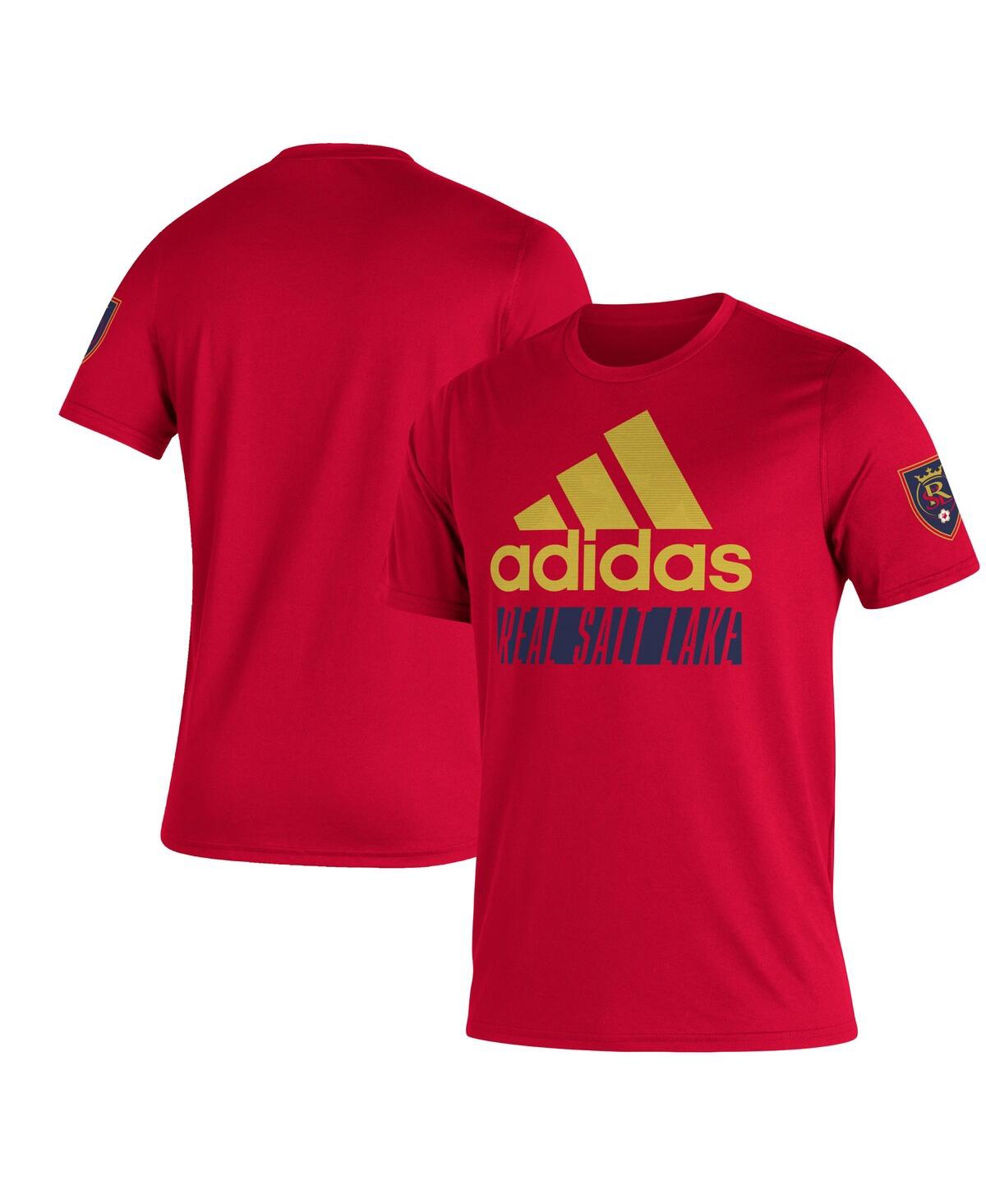 Shop Adidas Originals Men's Adidas Red Distressed Real Salt Lake Creator Vintage-like T-shirt
