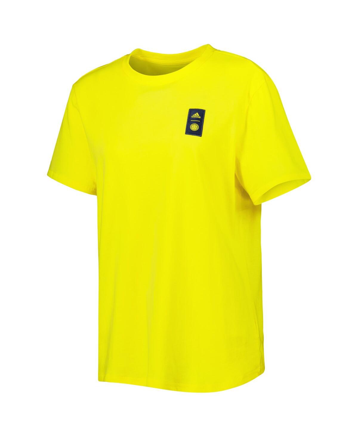 Shop Adidas Originals Women's Adidas Yellow Colombia National Team Dna T-shirt