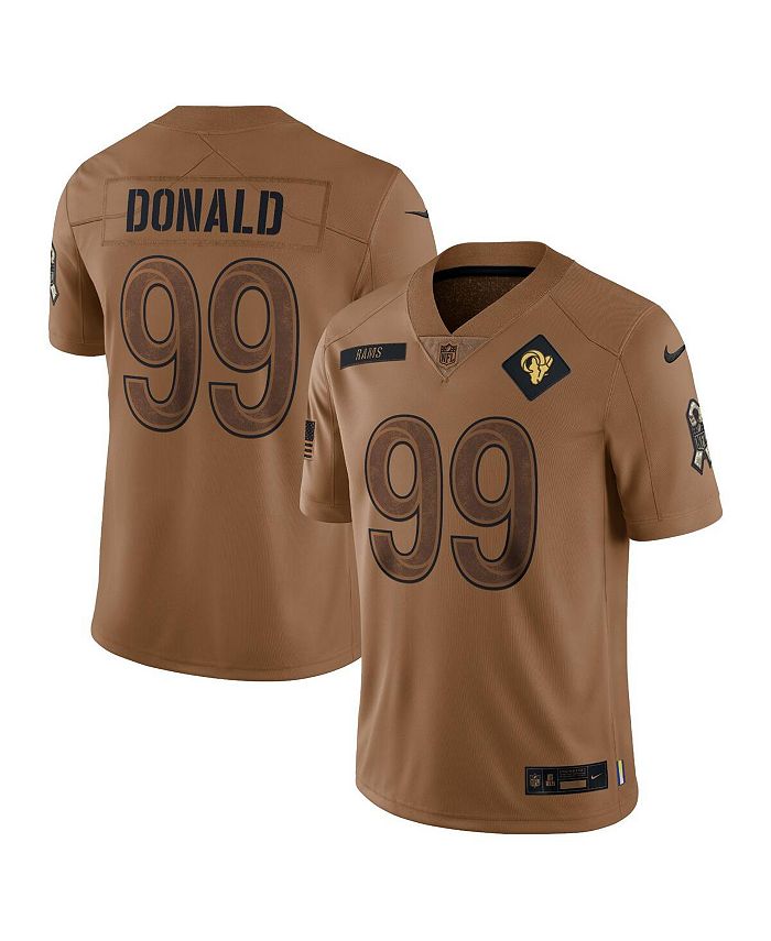 Nike Men s Aaron Donald Brown Distressed Los Angeles Rams 2023