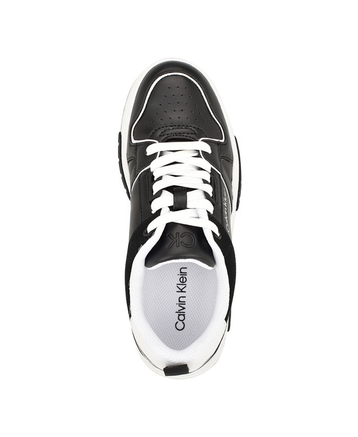 Calvin Klein Women's Stellha Lace-Up Round Toe Casual Sneakers - Macy's