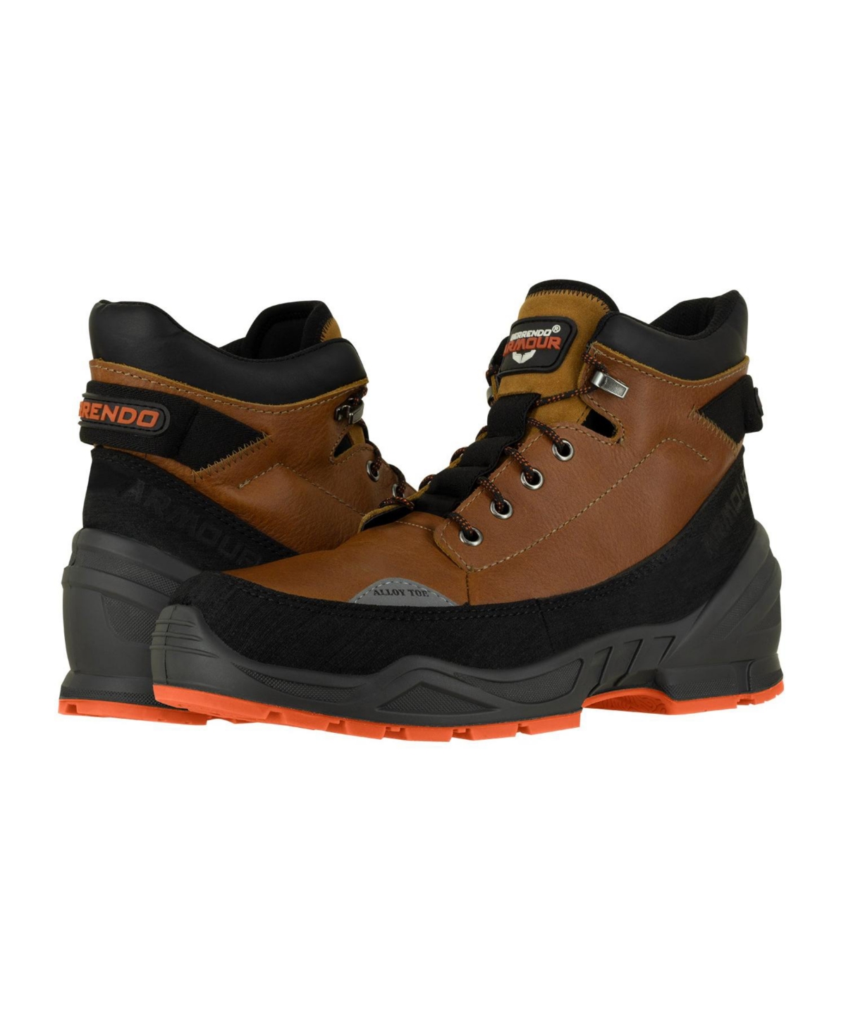 Work Boots For Men 6" - Alloy Toe Boots - Rust