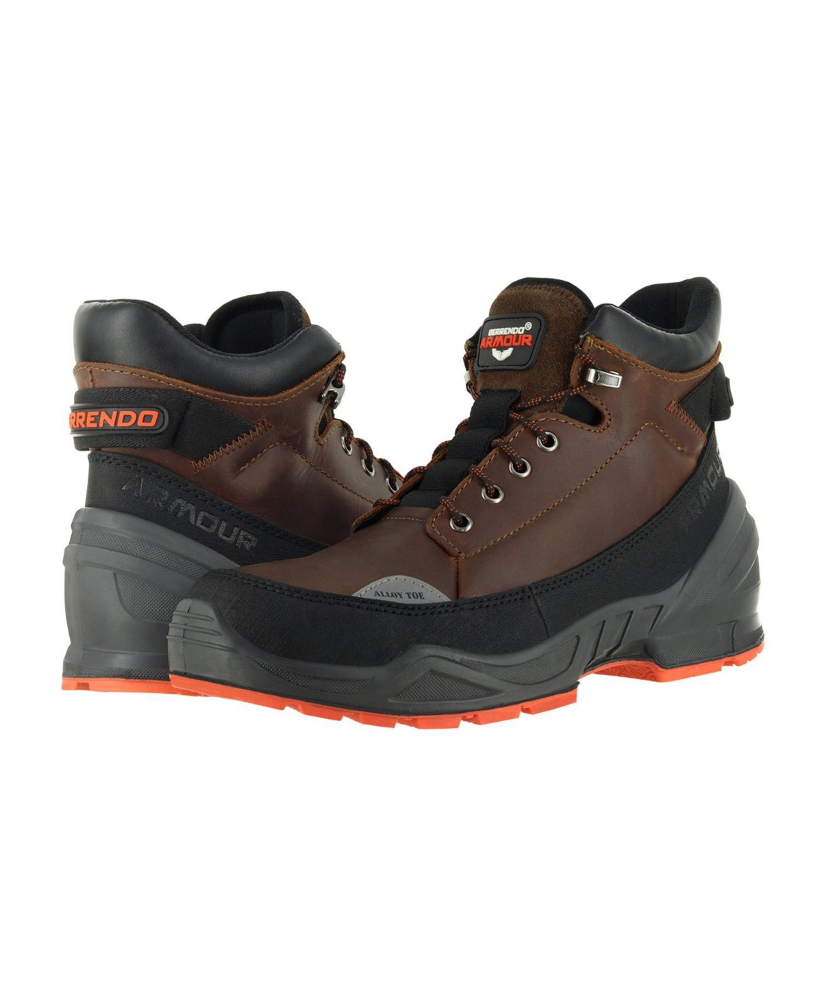 Work Boots For Men 6" - Alloy Toe Boots - Rust