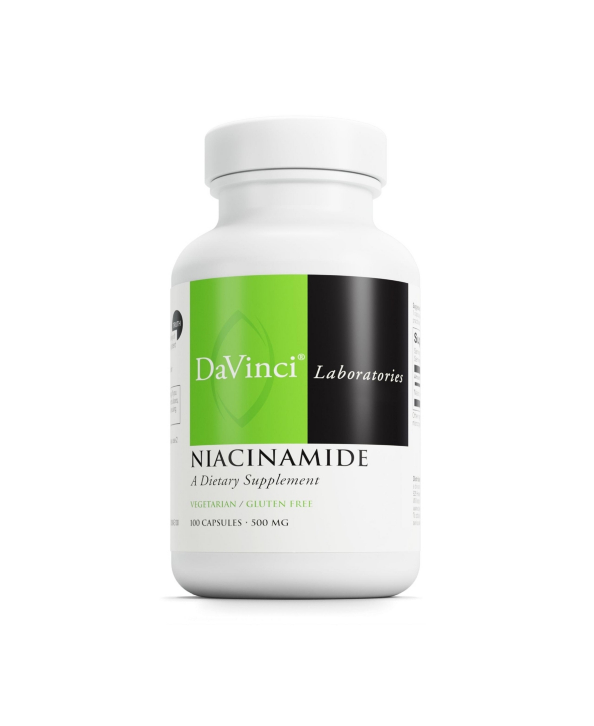 DaVinci Labs Niacinamide - Dietary Supplement with Vitamin B3 to Support Fat Metabolism, Circulation and Healthy Skin - With 500 mg Niacinamide per Se
