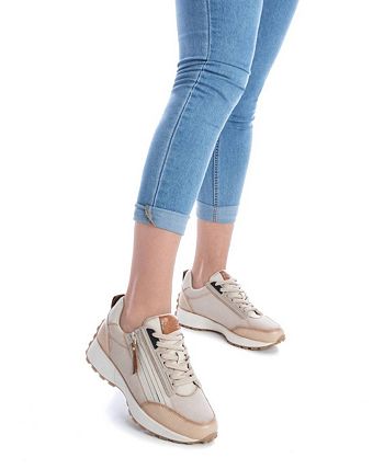 Xti - Women's Leather Trainer Sneakers