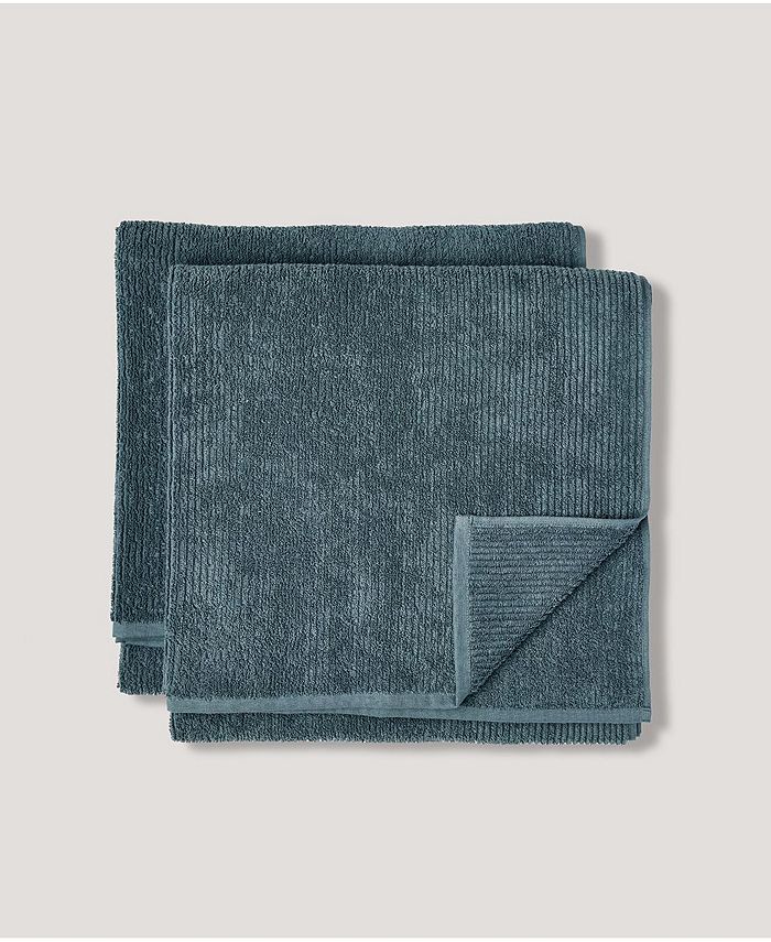 Pact Organic Cotton Spa Rib Bath Sheet 2Pack Macy's