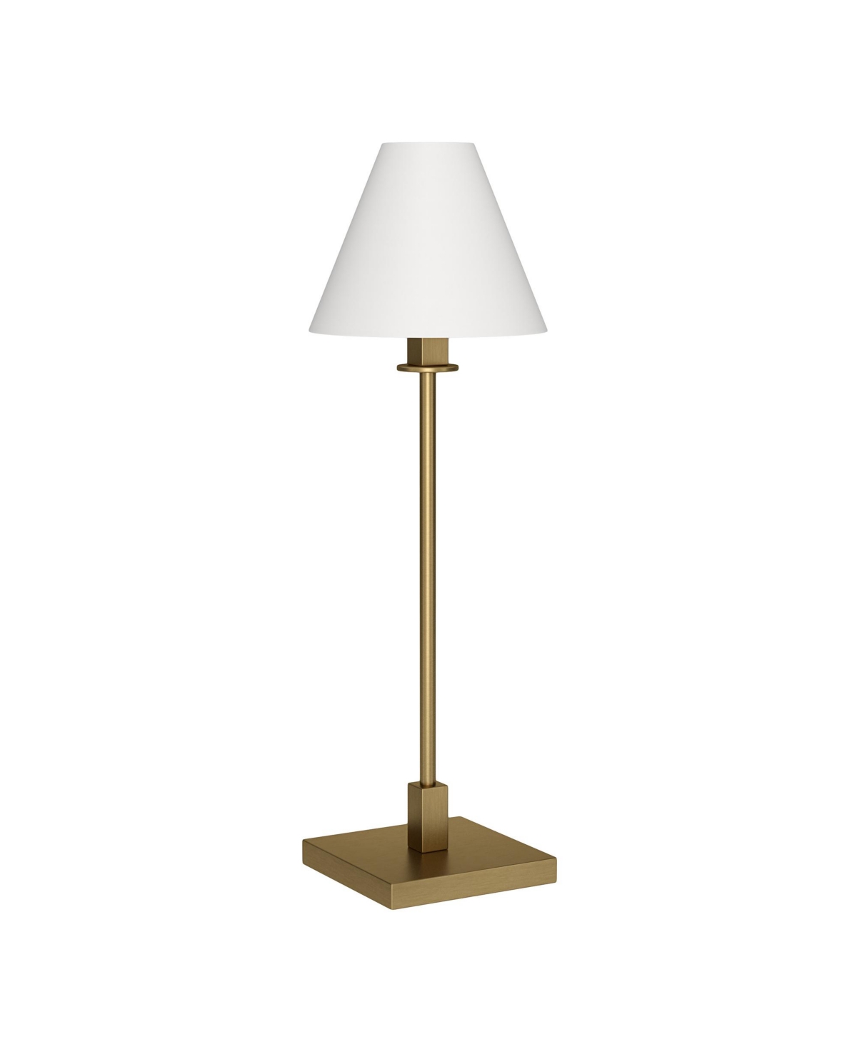 Hudson & Canal Clement 28" Tall Table Lamp With Linen Shade In Brass
