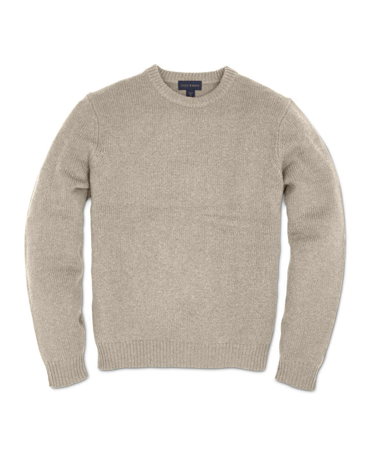 Men's Cashmere/Cotton Crew Sweaters - Tomato