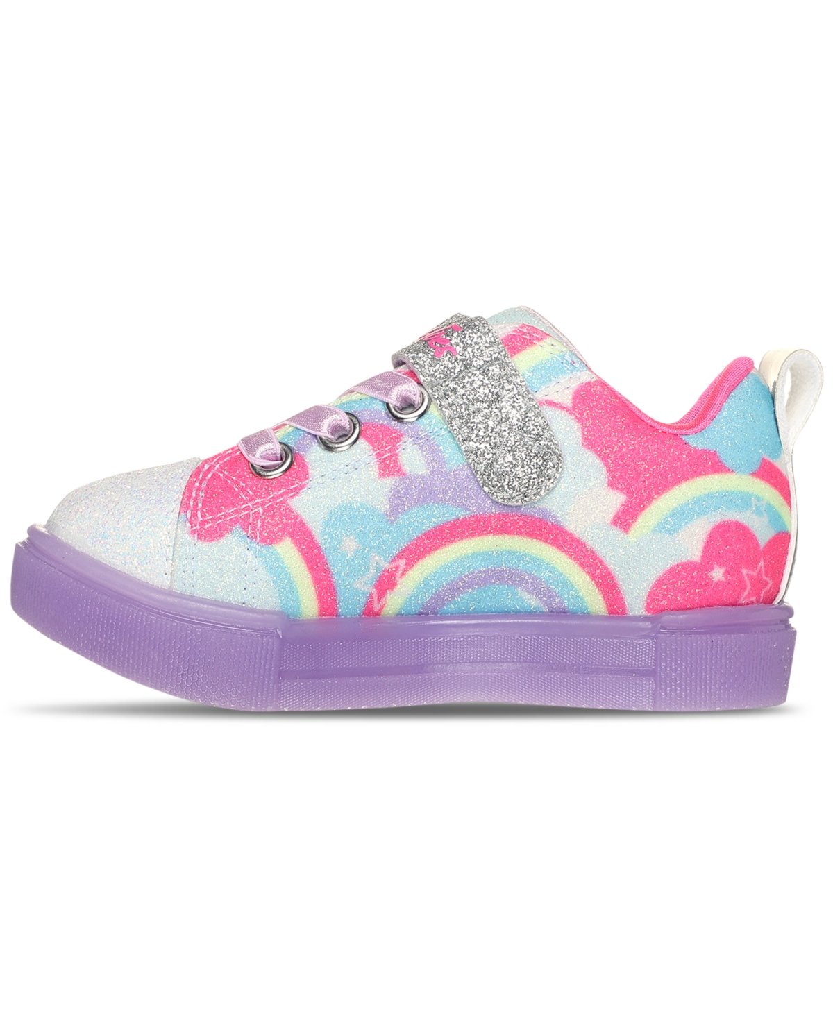 Skechers Toddler Girls Twinkle Sparks Ice 2.0 Light-Up Adjustable Strap Closure Casual Sneakers from Finish Line