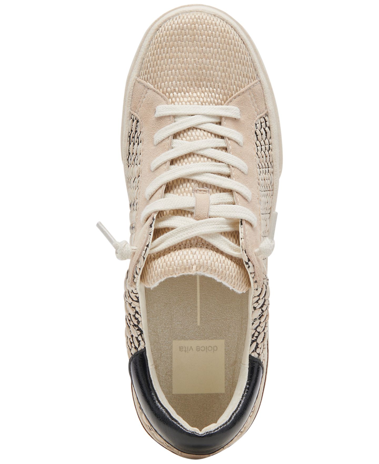 Женские кроссовки Dolce Vita Zina Lace-Up, цвет: Чёрный / Натуральный — фото 4