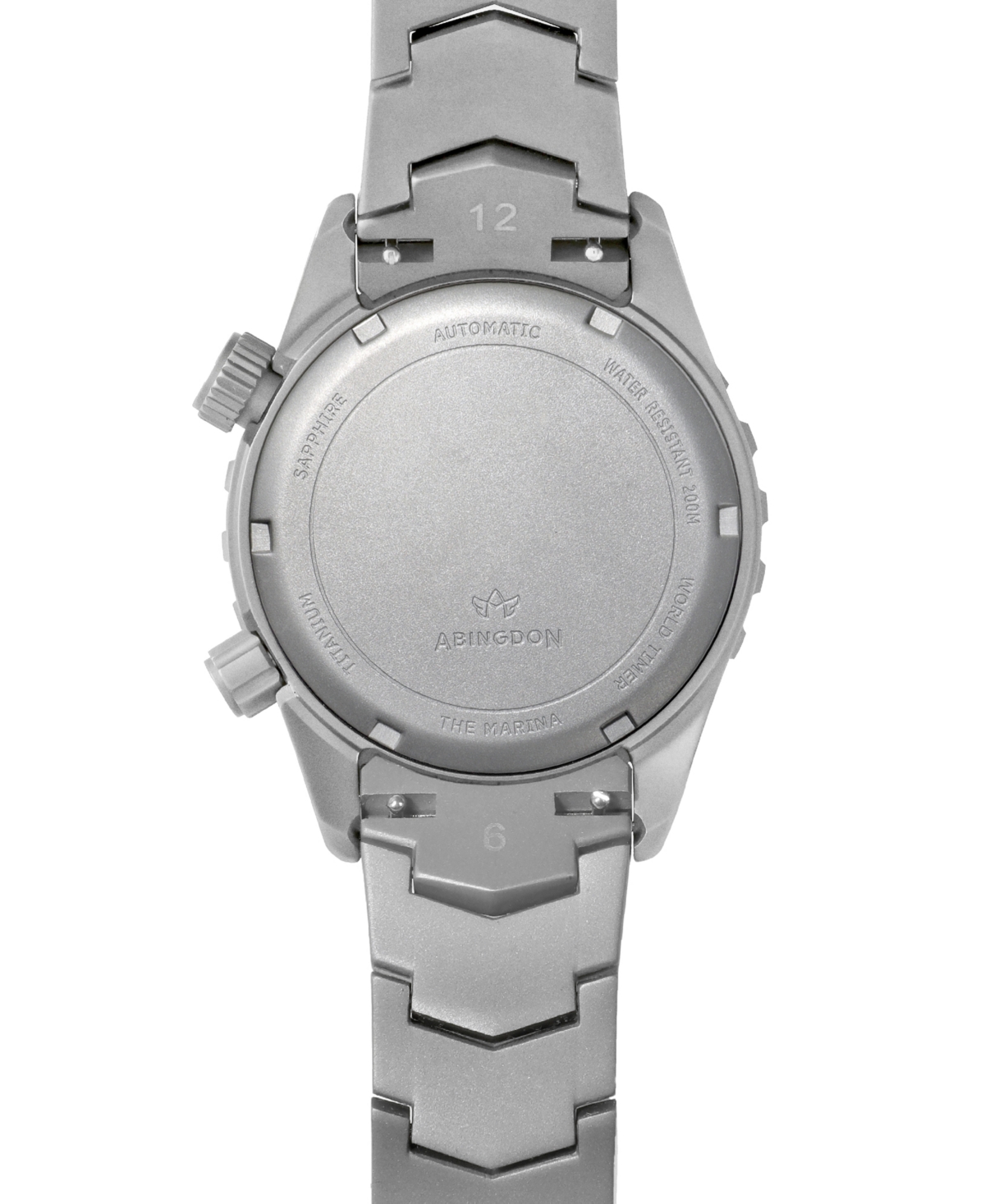 Shop Abingdon Co. Women's Automatic Marina Divers Silver-tone Titanium Bracelet Watch 40mm In Bahama Blue
