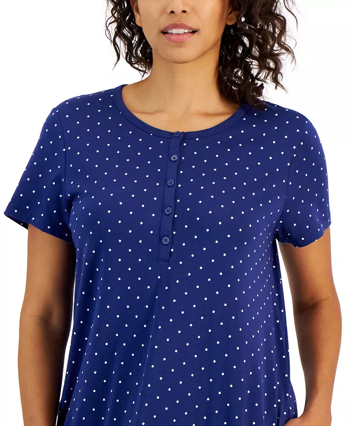 Women's Cotton Printed Nightgown - thumbnail 6