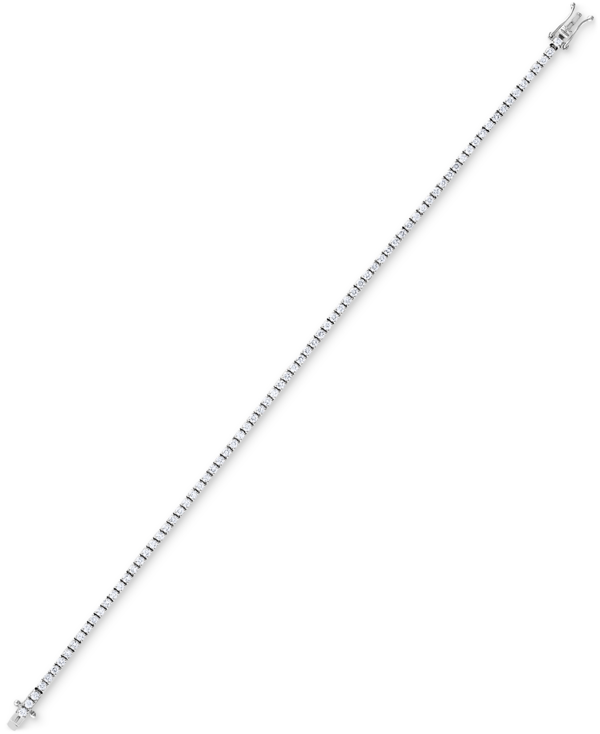Diamond Narrow Tennis Bracelet (2 ct. t.w.) in 14k Gold - 14K White Gold